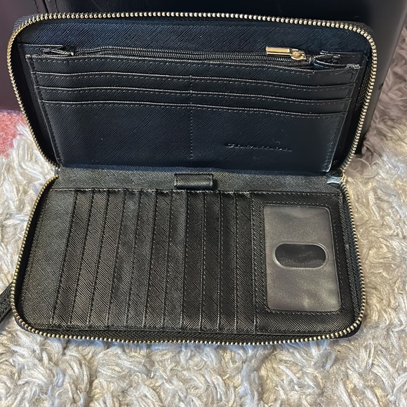 Black large wallet clutch - Picture 3 of 5